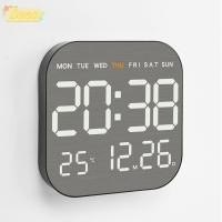 ราคา SEEO นาฬิกาดิจิตอล LED นาฬิกาแขวนอิเล็กทรอนิกส์แบบติดผนัง ABS นาฬิกาปลุก DST อเนกประสงค์ 12 24H อเนกประสงค์ห้องนอน (56208389181)