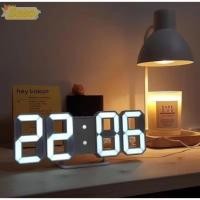 ราคา SEEO นาฬิกาปลุกดิจิตอล นาฬิกาตั้งโต๊ะดิจิตอลติดผนังชาร์จ Usb เครื่องวัดอุณหภูมิโหมดเรืองแสงแบบปรับได้ LED โต๊ะนาฬิกา (54058390645)