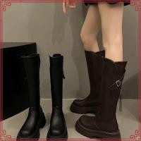 ราคา ONEIMO รองเท้าบูท ทรงยาว ส้นสูง 6 5 cm หนังPUแท้ รุ่น zipper พร้อมส่ง (52257782209)