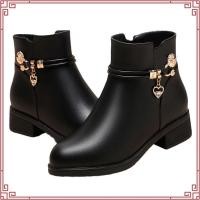 ราคา รองเท้าบูทหุ้มข้อสั้นผู้หญิงหนัง ปู่ นุ่มอบอุ่นข้อเท้า ข โอติก รองเท้าฝน (52208157233)