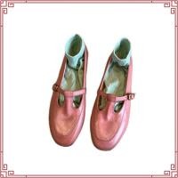 ราคา รุ่นหนังแกะ บัลเล่ต์สาวฝรั่งเศสสายรัดหัวเข็มขัดแบนรองเท้าแมรี่เจนกลวงส้นต่ํารอบนิ้วเท้สีชมพูแมรี่แจน (46957613696)