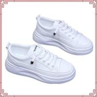 ราคา รองเท้าผ้าใบสตรี สีขาว แฟชั่น พื้นนุ่ม ใส่สบาย SE5497 (46358231386)