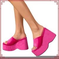 ราคา รองเท้าแตะ ส้นหนา หัวเหลี่ยม พลัสไซซ์ แฟชั่นสําหรับผู้หญิง ไซซ์ 35 42 (44708231354)