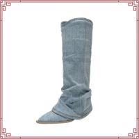 ราคา พร้อมส่ง Betsy Denim Boots B01 รองเท้าบูทแฟชั่น ผ้ายีนส์ (53105925836)