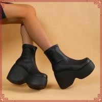 ราคา บูทหนังหุ้มข้อ fashion boots (44029621868)