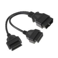 ราคา 2 in 1 OBD2 Extension Cable 16 Pin Male Splitter to Dual Female Y OBD OBD OBD OBD OBD OBD OBDII สาย 30 ซม 1 ชาย 2 หญิงตัวเชื่อมต่อ (25247761544)
