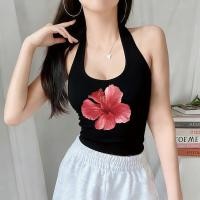 ราคา เสื้อกล้ามผู้หญิง คล้องคอเว้าหลัง nobra เสื้อกั๊กแฟชั่นเซ็กซี่ เสื้อครอปสายฝอ เอวลอย ผ้านิ่มยืดพอดี (46207697253)