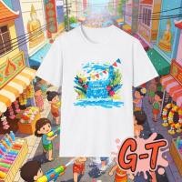 ราคา COD จัดส่งตลอด 24 ชั่วโมง เสื้อยืดลายดอกสงกรานต์ ซีทรูไปทะเล สไตล์เกาหลีใหม่ ท็อปส์ซูผู้หญิง ผ้านุ่มสวยใส่สบาย K01 (53107527217)