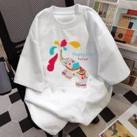 ราคา COD จัดส่งตลอด 24 ชั่วโมง เสื้อยืดลายดอกสงกรานต์ ซีทรูไปทะเล สไตล์เกาหลีใหม่ ท็อปส์ซูผู้หญิง ผ้านุ่มสวยใส่สบาย V16 (50707525904)