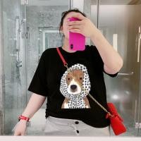 ราคา เสื้อยืดสาวอวบ สวมใส่สบาย เสื้อลายหมา สาวอวบ พรางหุ่น ไม่แน่น ผ้าฝ้าย100 เสื้อน่ารัก (48208412767)