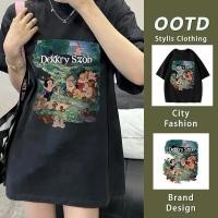 ราคา เสื้อยืดแขนสั้น oversize พิมพ์ลาย คอกลม Disney สไตล์ เกาหลีcotton100 M 3XL (46457129758)