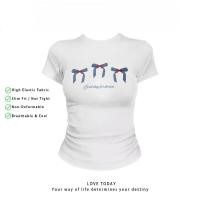 ราคา COD จัดส่งภายใน 24 ชั่วโมง เสื้อสาวอวบ เสื้อครอปท็อป แขนสั้น babytee สไตล์เกาหลี y2k T shirt สไตล์แฟชั่น (44957804347)