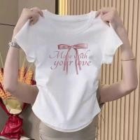 ราคา เสื้อยืดผู้หญิงเสื้อรัดรูปเสื้อครอปฤดูร้อนอเนกประสงค์บางบางเสื้อยืดครอป แขนสั้น เวอร์ชั่นเกาหลีของกระแสน้ำแน่นเข้ารูปพอด (42829785087)