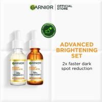 ราคา Garnier การ์นิเย่ ไบรท์ คอมพลีท โอเวอร์ไนท์ บูสเตอร์ เซรั่ม 30 มล วิตามินซี บูสเตอร์ เซรั่ม 30 มล GARNIER set 30ml (50307978814)