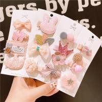 ราคา เครื่องประดับผมเด็กแบบใหม่กิ๊บติดผมหน้าม้ากิ๊บติดผมเด็กผู้หญิงกิ๊บติดผมชุดกระดาษแข็งสีชมพูสไตล์เกาหลีกิ๊บติดผมเด็ก (26568137760)