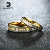 ราคา LUMEEZEL Forever Love แหวนคู่สําหรับผู้หญิงผู้ชายหัวใจสแตนเลสแหวนแต่งงานแฟชั่นเครื่องประดับหมั้น DC393 (50905688972)