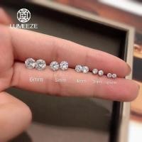 ราคา LUMEZE เครื่องประดับผู้หญิงแฟชั่นน่ารัก Tiny Clear CZ ต่างหูสตั๊ดของขวัญสําหรับสาววัยรุ่น Lady EH 367 (55105163101)