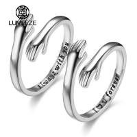 ราคา LUMEZE โรแมนติก Love Hug แกะสลักแหวนมือปรับ Creative Love Forever แหวนนิ้วมือสําหรับผู้หญิงผู้ชายแฟชั่นเครื่องประดับของขวัญ TS333 (50154008755)