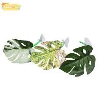 ราคา TOBE1 1 4PCS Betta Fish Rest Aquarium Safe ถ้วยดูดประดิษฐ์ Leaf Habitat จําลอง Lotus Green Leaf ต่อสู้ Perch Leaf Hammock Fish Tank Decor (54807350139)
