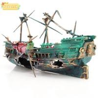 ราคา TOBE1 เครื่องประดับตู้ปลา Air Bubbler Shipwreck ตกแต่งตู้ปลา ของขวัญพลาสติก Air Action Aerating เป็นมิตรกับสิ่งแวดล้อมตกแต่งตู้ปลา (53557958313)