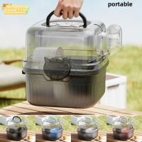 ราคา TOBE1 กรงเดินทางหนูแฮมสเตอร์ ขวดน้ํา 2 ชั้นกล่องเก็บสัตว์เลี้ยง ระบายอากาศได้พร้อมที่จับความจุขนาดใหญ่หนูแฮมสเตอร์ Habitat Travel ใช้ (51958401361)