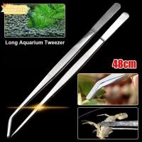 ราคา TOBE1 1 ชิ้น Aquarium Tweezer สแตนเลสยาว Tong น้ําคลิปหญ้า ทนทาน 48 ซม ถังปลาเครื่องมือทําความสะอาดสัตว์เลี้ยงกุ้ง Reef Coral (50753091347)