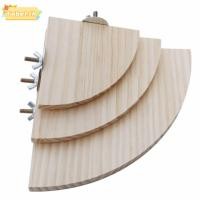 ราคา TOBE1 Parrot Perch Corner วัสดุไม้ขนาดต่างๆ Bird Perch คุณภาพสูงแบน Perches พัดลมรูปร่างไม้ขาตั้งสัตว์เลี้ยง Habitat (49456580649)