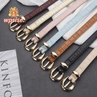 ราคา เข็มขัดผู้หญิง หนัง PU หัวเข็มขัดบาง สายรัดเอวลําลอง (42262592111)