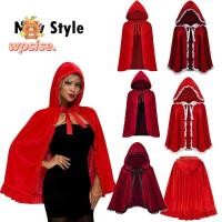 ราคา WPSISE เสื้อคลุม กับฮู้ดขนาดใหญ่สีดําสีเสื้อคลุมคลุมด้วยผ้าฮาโลวีน วินเทจลูกไม้ขึ้นวินเทจคลุมด้วยผ้าเคป (45152585395)