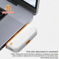 ราคา WPSISE ตัวรับสัญญาณ HDMI ไร้สาย เครื่องส่งสัญญาณ HDMI ไร้สาย Type C Latency ต่ํา การนําเสนออะแดปเตอร์ Mirroring 1080P 60Hz (57804744096)