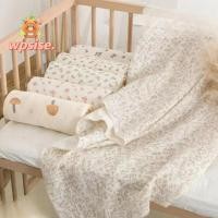 ราคา WPSISE ผ้าห่อตัวเด็ก ผ้าห่มเด็กมัสลินลายดอกไม้ผ้าฝ้าย ผ้าห่มรับสองชั้นน้ําหนักเบานุ่มในฤดูร้อน (41529623533)