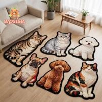 ราคา WPSISE พรมเช็ดเท้าสัตว์ พรมสุนัขแมวดูดซับรูปทรงพิเศษ พรมปูพื้นห้องกันลื่นแบบแบน 2D ห้องนอนห้องนั่งเล่นตกแต่ง (46807166613)