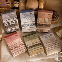 ราคา หนังสือวัสดุ คุณมีโต แผ่นบันทึกปักลายสก๊อตวินเทจเติมหน้า กระดาษสมุดผ้าจําลองตกแต่ง50แผ่น (52407088993)