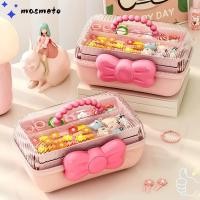 ราคา MASMATO กล่องจิวเวลรี่ กล่องเก็บกิ๊บกันน้ํากุทัณฑ์ เครื่องประดับผม pp หลายชั้นน่ารักสําหรับเด็ก (47308612131)