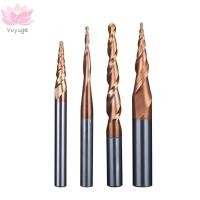 ราคา VOYAGE Tapered Ball โรงสีปลายจมูก เกลียวแข็งคาร์ไบด์ CNC แกะสลักบิต ลูกเรียวจมูก Endmill (48207618575)