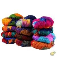 ราคา WXDX TH เส้นด้ายขนสัตว์ Segment Dyed คละสีถักด้ายโครเชต์ เสื้อกันหนาวทอมืออะคริลิคอุ่น (53758498630)