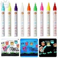 ราคา YUUKII ปากกาเรืองแสง DIY Graffiti เรืองแสงใน Dark Marker ปากกา ส่วนบุคคลภาพวาดมือ 8 สี Highlighter ปากกาของขวัญ (48408297826)