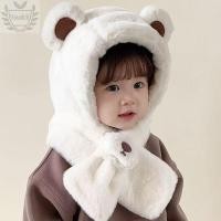 ราคา หมวกไหมพรมเด็ก พร้อมผ้าพันคอ กันลม อบอุ่นสำหรับฤดูหนาว (46657303452)