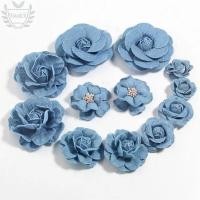 ราคา YUUKII ดอกไม้เดนิม ผ้ายีนส์ลูกไม้ตัดดอกไม้ประดิษฐ์ DIY Scrapbooking Headwear เสื้อผ้าดอกไม้ (41929683534)