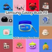 ราคา Fast Shipment สําหรับ Samsung Galaxy Buds FE กรณีการ์ตูนอินเทรนด์ Series ซิลิโคนอ่อนนุ่มหูฟังกรณีปลอก NO 3 (40959837280)