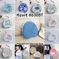 ราคา Fast ShipmentFor Havit H630BTหูฟังCreative Cartoons EVA Earpadsปลอกกล่องชุดหูฟังกระเป๋าเก็บ (45155647349)