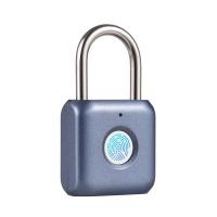 ราคา มินิลายนิ้วมือกุญแจ USB ชาร์จล็อค 20 ลายนิ้วมือ IPX2 Splashproof Anti Theft Security กุญแจสําหรับประตูจักรยานกระเป๋าเดินทางกระเป๋าเป้สะพายหลังตู้ 2026 (55255851280)