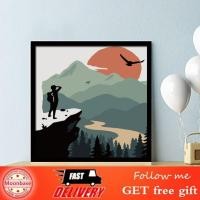 ราคา Moonbase Moonbase สี DIY ทิวทัศน์เขตร้อนรูปแบบอะคริลิคเด็กภาพวาดสีน้ำมันดิจิตอลพร้อมกรอบสำหรับห้องนั่งเล่นตกแต่งห้องนอน (28044361380)