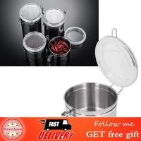 ราคา Moonbase TOPINCN สแตนเลสปิดผนึกกระป๋องโถเก็บกระป๋องสำหรับผงซักผ้าร้านน้ำชาผลไม้แห้งลูกอมครัวขวดใส่อาหารถัง 900 มล (54757363063)