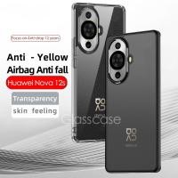 ราคา 5G 2024 Anti Scratch โปร่งใส Frosted เคสโทรศัพท์เกราะกันกระแทกพลาสติกแข็ง Anti Fingerprint ปกหลังสําหรับ Huawei Nova 12 s (50302574230)