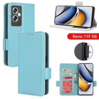 ราคา เคสโทรศัพท์สําหรับ OPPO Reno 15 14 11F 13F 11 13 Pro 15F 14F 5G 2024 reno11 กระเป๋าหนังปลอกหรูหราช่องใส่การ์ดฝาครอบพลิก (54358622985)