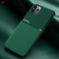 ราคา Slim Leather Texture Phone Case iPhone 13 Pro Max Casing iPhone 12 Mini XS 11 13 Pro MAX XR X 7 8 6 6s Plus iPhone13 iPhone12 iPhone11 13Pro 12Pro 11Pro Car Magnetic Holder Soft Cover (11166339287)