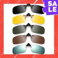 ราคา Direct From Japan Hitchlike Polarized sunglasses clip on set of 5 colors UV400 UV cut flip up type fixed type polarized lenses ultra lightweight for driving biking fishing outdoor activities etc Over 
