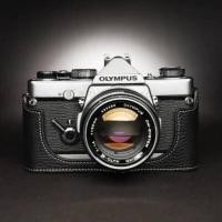 ราคา Handwork Photo กล้องของแท้หนัง cowhide กระเป๋ากล่องสําหรับ Olympus OM 1 OM1 OM 2 OM 3 OM4Ti แขนป้องกันฐานกล่อง (54907595191)
