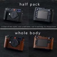 ราคา Handwork Photo กล้องหนัง cowhide กระเป๋าทั้งกล่องสําหรับ leica M11 handle grip แขนป้องกัน Arca Swiss RRS ฐาน (52907581601)